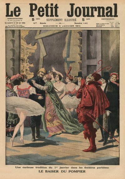 En merkelig tradisjon fra 1. januar i de parisiske teatrene, 