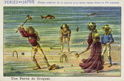 Et undervannsspill med krokket i år 2000 av French School
