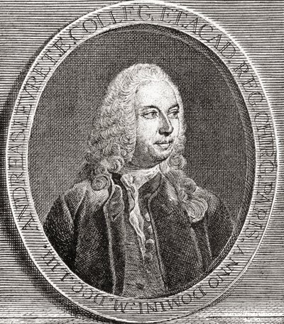 André Levret, 1703 1780. Fransk fødselslege. Fra Les Heures Libres utgitt 1908. av French School