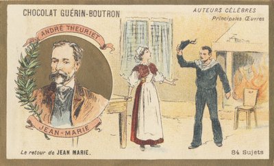 André Theuriet (1833-1907), fransk poet, romanforfatter og dramatiker, forfatter av "Jean-Marie", drama (1872) av French School