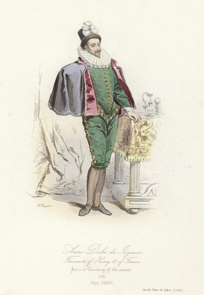 Anne, hertugen av Joyeuse, favoritten til Henry III av Frankrike av French School