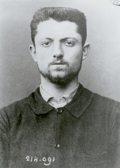 Antropometrisk portrett av Emile Henry (1872-94), av French School