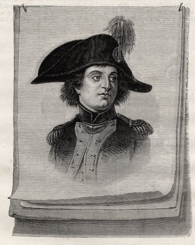 Antoine Joseph Santerre (1752-1809) fra 'Histoire de la Revolution Francaise' av Louis Blanc (1811-82) av French School