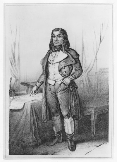 Antoine Quentin Fouquier de Tinville (litho) av French School