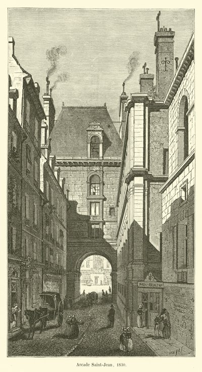 Arcade Saint-Jean, 1830 av French School