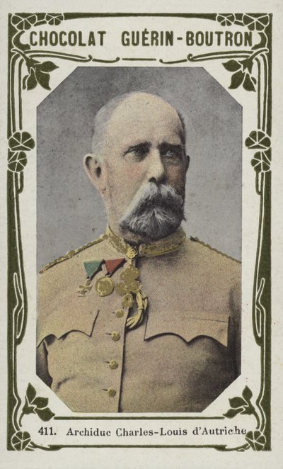Erkehertug Charles-Louis av Østerrike (farget bilde) av French School