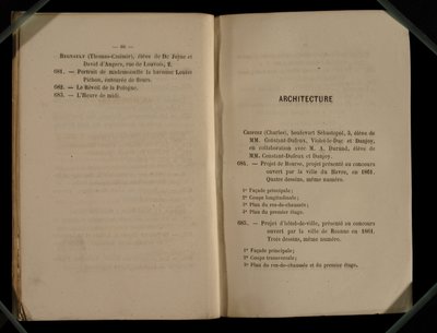 Architecture Chapter, fra Salon des Refuses, 1863 av French School