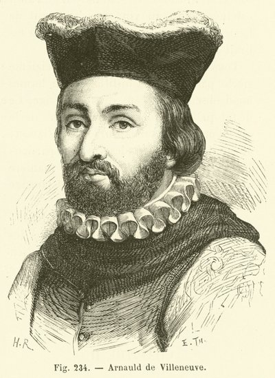 Arnauld de Villeneuve (gravering) av French School