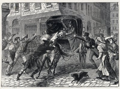 Arrestasjon av Georges Cadoudal (1771-1804), en sjefschouan under Vendee-krigene, 9. mars av French School