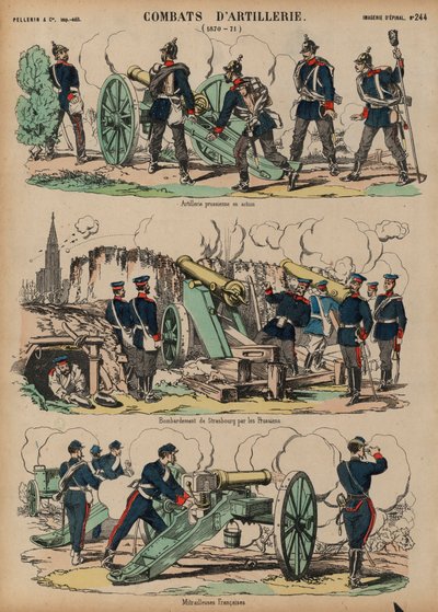 Artilleri i aksjon, fransk-prøyssisk krig, 1870-1871 av French School