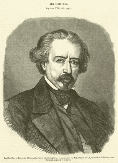 Ary Scheffer (gravering) av French School