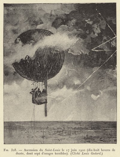Ascension of Saint-Louis 17. juni 1900 (atten timers varighet, inkludert syv forferdelige stormer) av French School