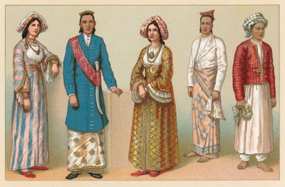Asia kostyme av French School