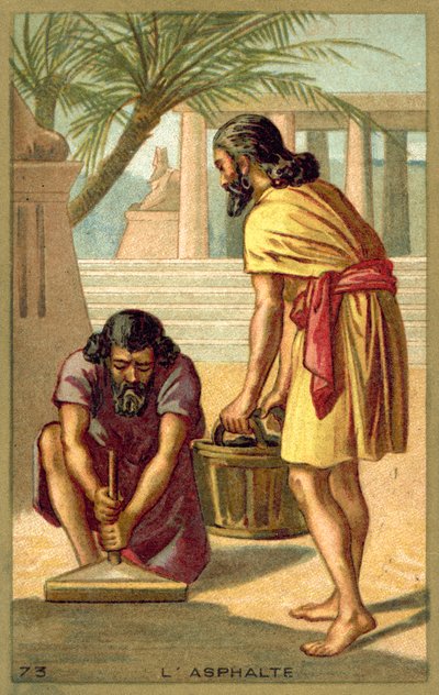 Asfalt (kromolitho) av French School