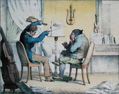Astma, karikatur fra 