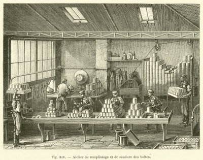 Boksfylling og sveiseverksted (gravering) av French School