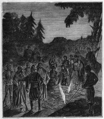 Ateshgah of Baku - Atechgah (fire house near Baku) (fire worshippers temple in Azerbaijan) Engraving in “” Sciences available to all - popular physics and chemistry”” by Alexis Clerc - End of 19th century. Private collection. av French School