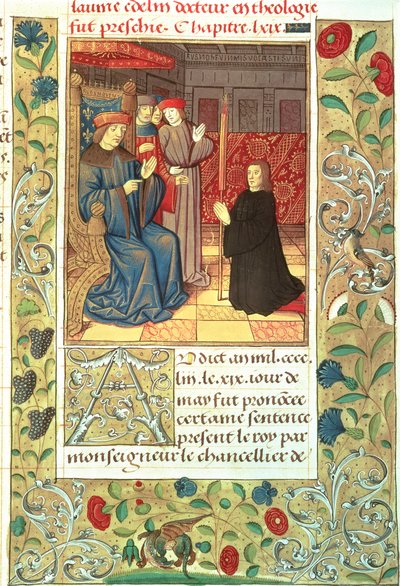 Atlas Ms Fr.2679 f.377 Jacques Coeur (ca. 1395-1456) før Charles VII (1403-61) ca. 1390-1453 av French School