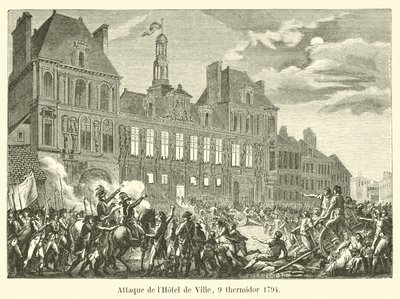 Angrep på Hôtel de Ville, 9 Thermidor 1794 av French School