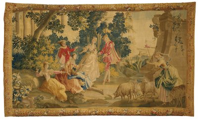 Aubusson pastoral billedvev av French School