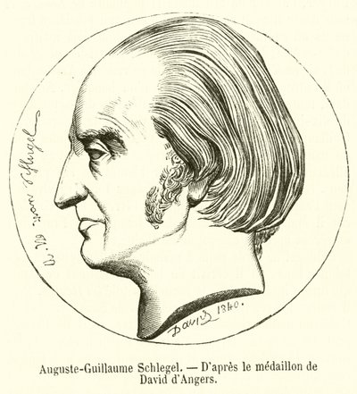 Auguste-Guillaume Schlegel (gravering) av French School