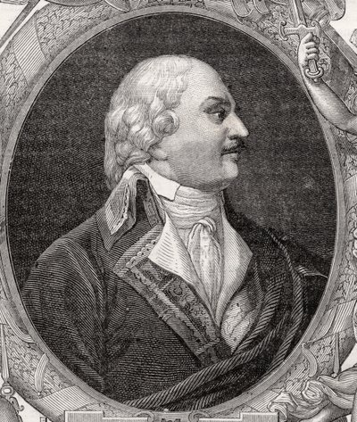 Auguste-Henri-Marie-Picot, Marquis de Dampierre, gravert av Stephane Pannemaker (1847-1930) fra 