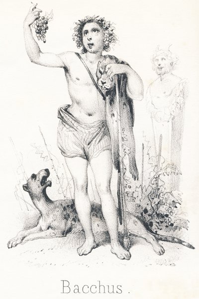B Bacchus: Sønn av Jupiter og Semele av French School