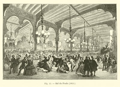 Bal du Prado, 1855 av French School