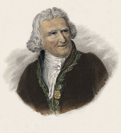 Baron Antoine Augustin Parmentier (1737-1813), fransk farmasøyt, kostholdsekspert og agronom. i «Portretter av nyttige menn» av French School
