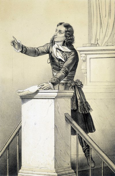 Barrère - i ""Historical Gallery of the French Revolution"" av Albert Maurin av French School