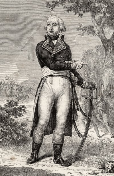 Barthelemy Louis Scherer (1747-1804) fra 'Histoire de la Revolution Francaise' av Louis Blanc (1811-82) av French School
