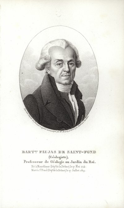 Bartholomew Faujas fra Saint-Fond av French School