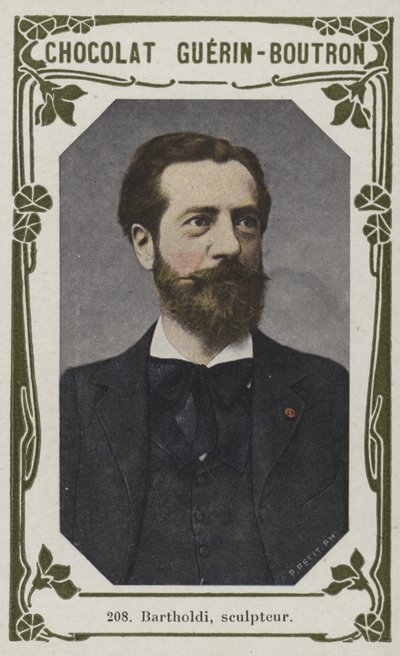Bartholdi, skulptør (farget bilde) av French School