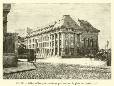 Montyon Building, Public Assistance, på Place du Parvis, 1877 av French School
