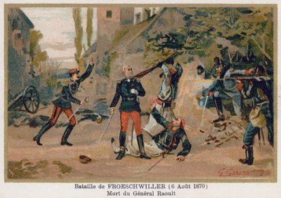 Slaget ved Froeschwiller, general Raoults død av French School