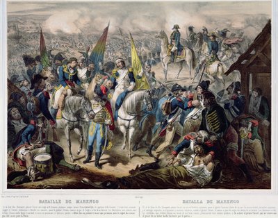 Slaget ved Marengo 14. juni 1800 av French School