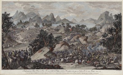 Battle of Qurman (fargegravering) av French School