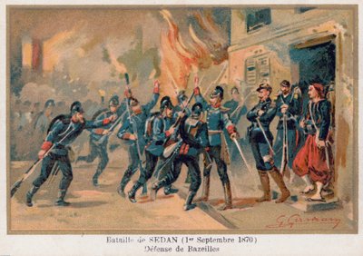Slaget ved Sedan, Forsvaret av Bazeilles av French School