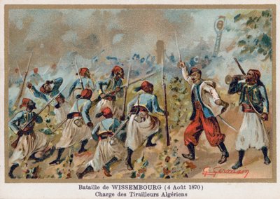 Slaget ved Wissembourg, anklage for algeriske trefninger av French School