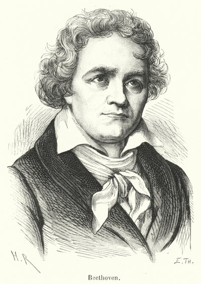 Beethoven (gravering) av French School