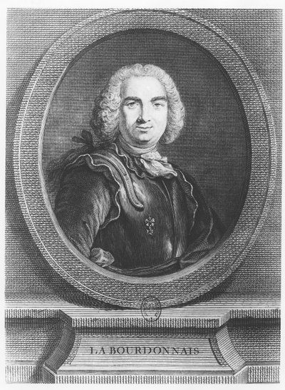 Bertrand François Mahé, Count of La Bourdonnais (engraving) av French School