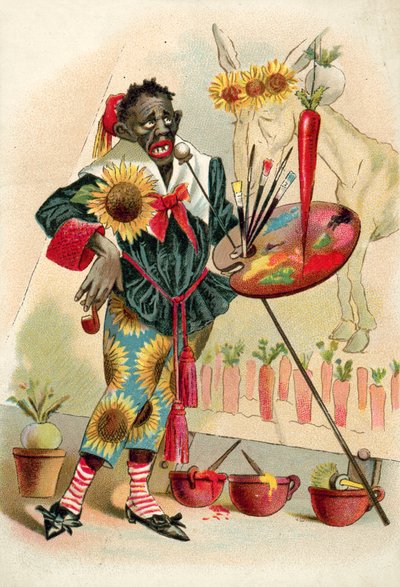 Svart artist (chromolitho) av French School
