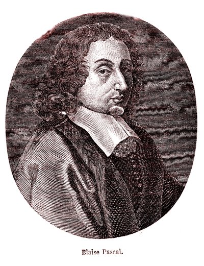 Blaise Pascal , fransk matematiker, filosof, fysiker og teolog. 1865 (gravering) av French School