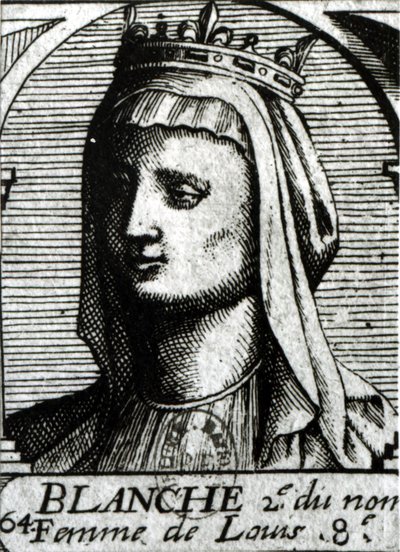 Blanche av Castilla (1188-1252) Dronning av Frankrike av French School