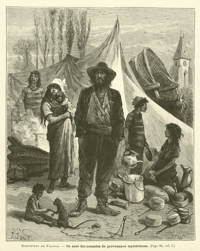 Bohemians of France (gravering) av French School