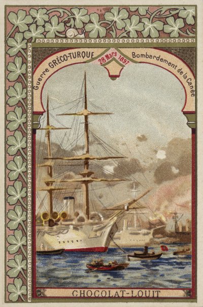 Bombardement av Chania, Kreta, gresk-tyrkisk krig, 28. mars 1897 av French School