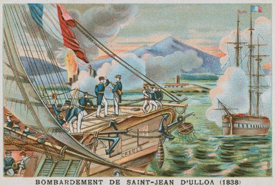 Bombardement av San Juan de Ulua, Mexico, av franskmennene, 1838 av French School