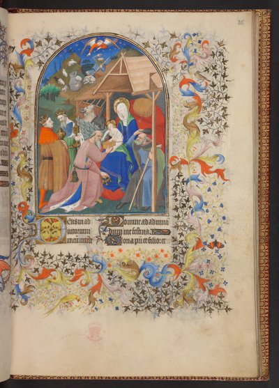 Timebok, Legg til MS 32454 f.35r, Frankrike av French School