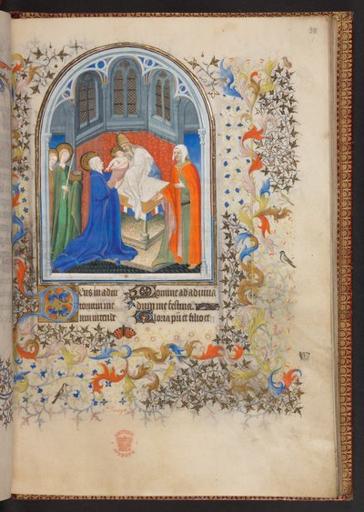 Timebok, Legg til MS 32454 f.38r, Frankrike av French School