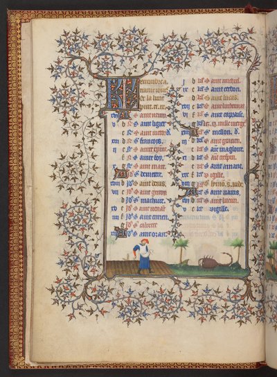 Timebok, Legg til MS 32454 f.6v, Frankrike av French School
